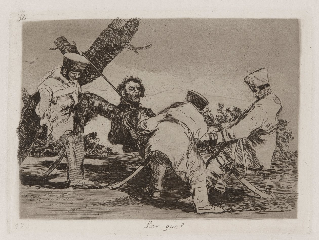 Why? (Plate 32 from The Disasters of War) by Francisco de Goya
