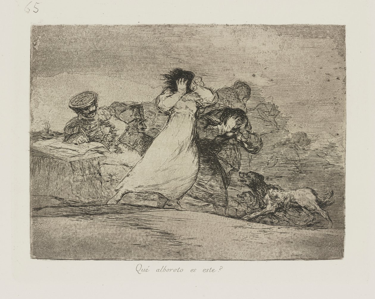 What Is This Hubbub?, Plate 65 from The Disasters of War