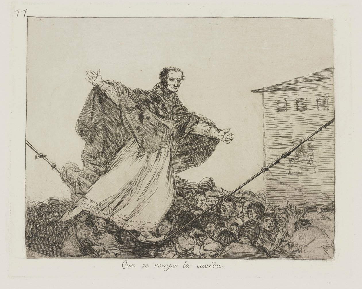May the Cord Break, Plate 77 from the Series The Disasters of War by Francisco de Goya