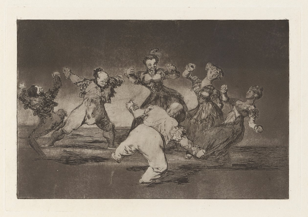 If Marion Will Dance, Then She Has to Take the Consequences, from the Series Los Disparates (Los Proverbios) by Francisco de Goya