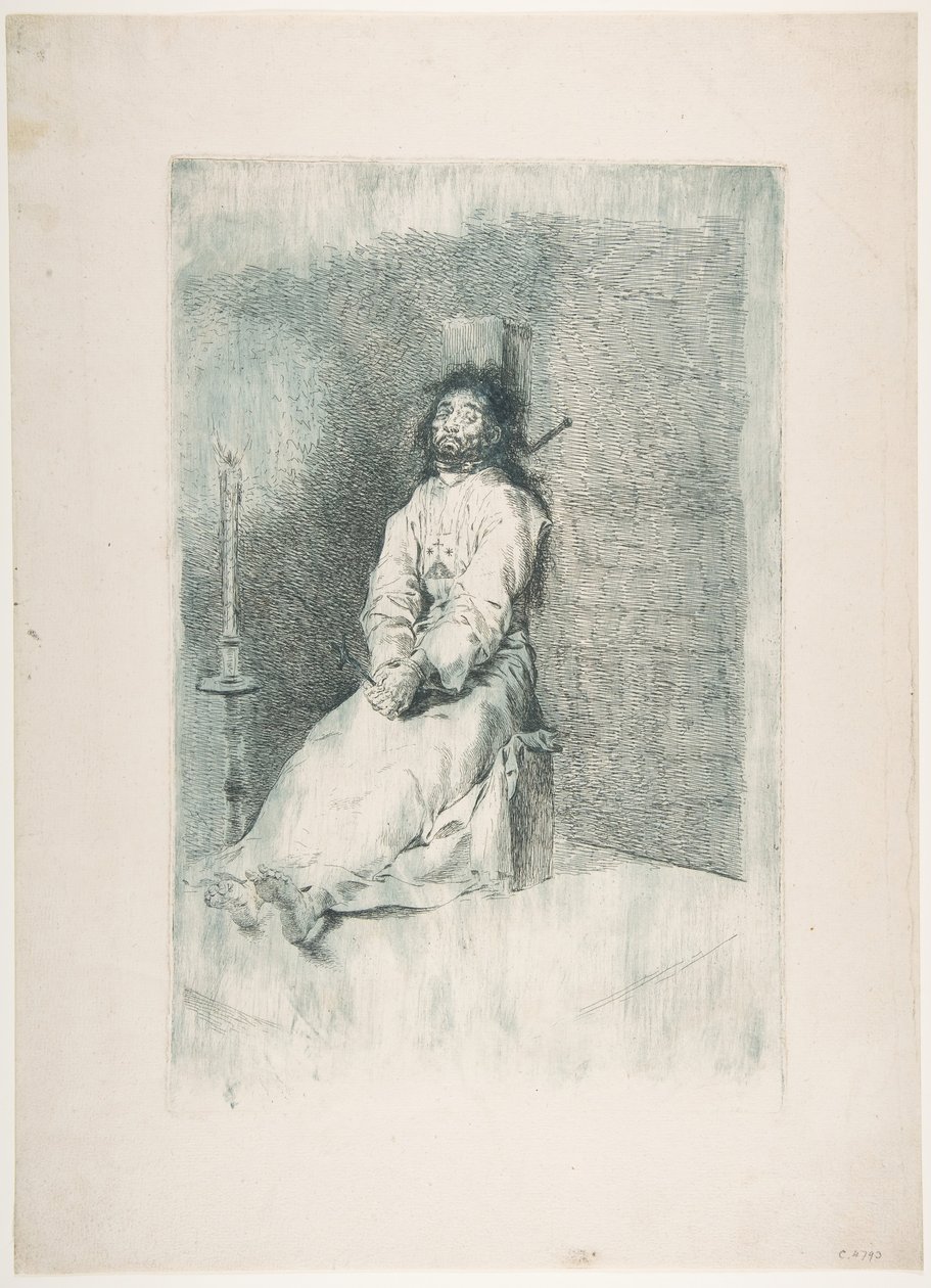 The Garroted Man by Francisco de Goya