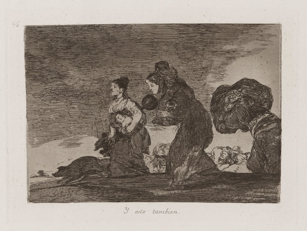 And This Too (Plate 45 from The Disasters of War) by Francisco de Goya