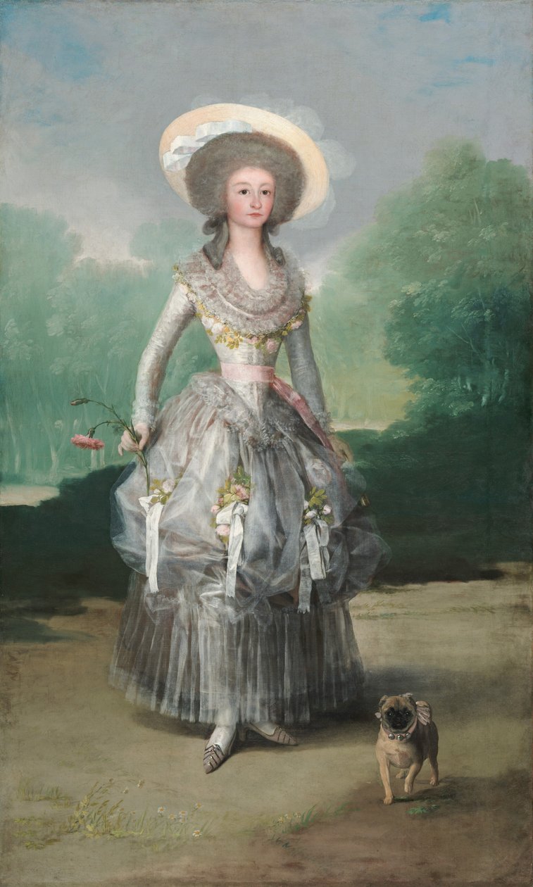 The Marquesa de Pontejos by Francisco Jose de (attr. to) Goya y Lucientes