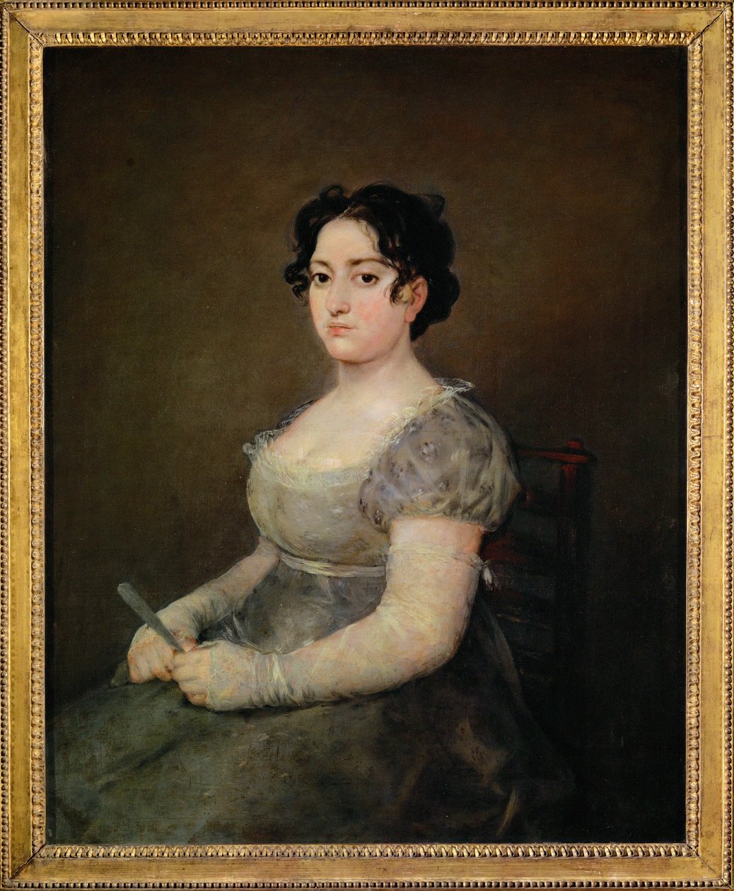 The Woman with the Fan by Francisco Jose de (circle of) Goya y Lucientes
