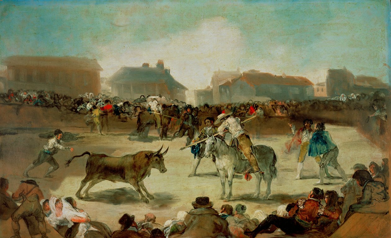 A Village Bullfight by Francisco Jose de Goya y Lucientes