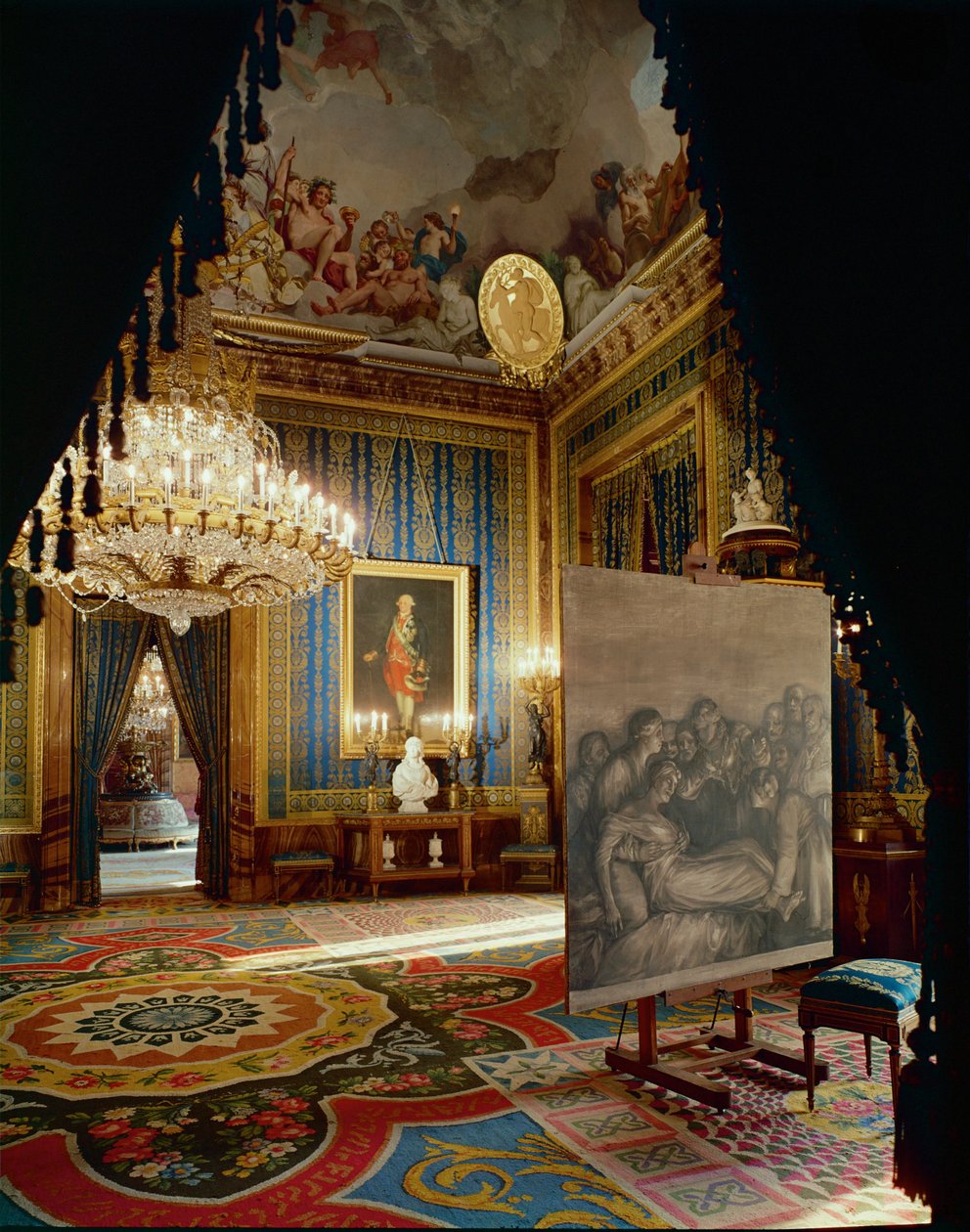 Ante-room by Gasparini in the Royal Palace in Madrid by Francisco Jose de Goya y Lucientes