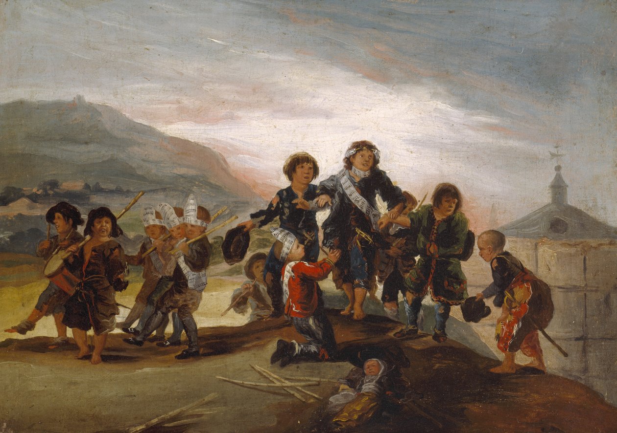 Boys Playing at Soldiers, c.1775-99 by Francisco Jose de Goya y Lucientes