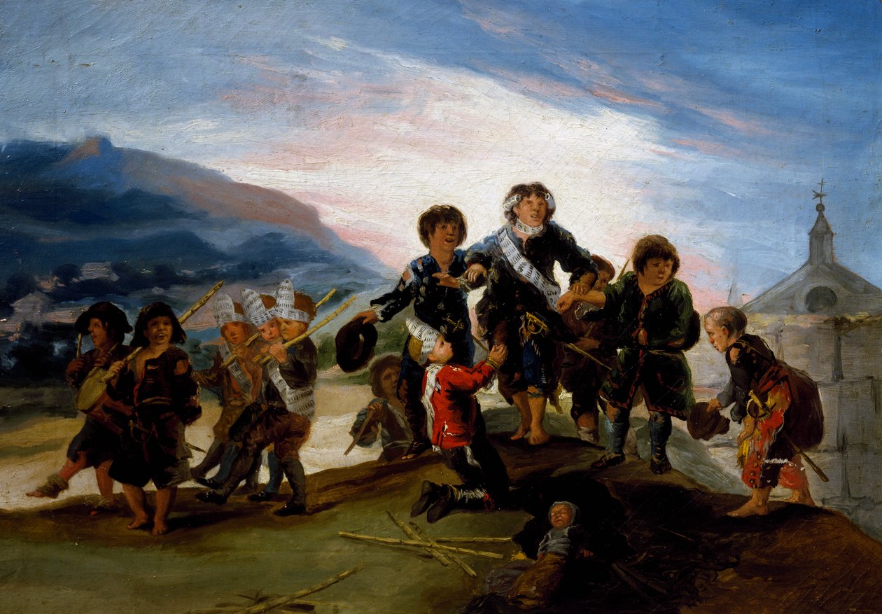 Children Playing at Soldiers by Francisco Jose de Goya y Lucientes