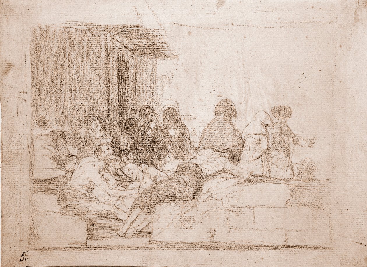 The Disasters of War: Vain complaints by Francisco de Goya