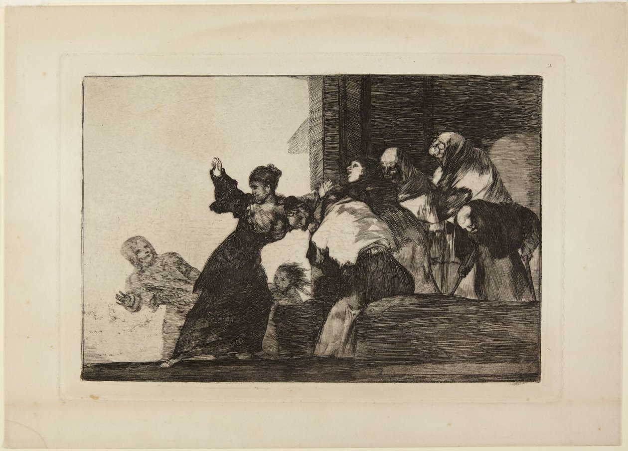 Poor Folly, or Two Heads are Better than One, plate 11 from the series The Follies by Francisco Jose de Goya y Lucientes