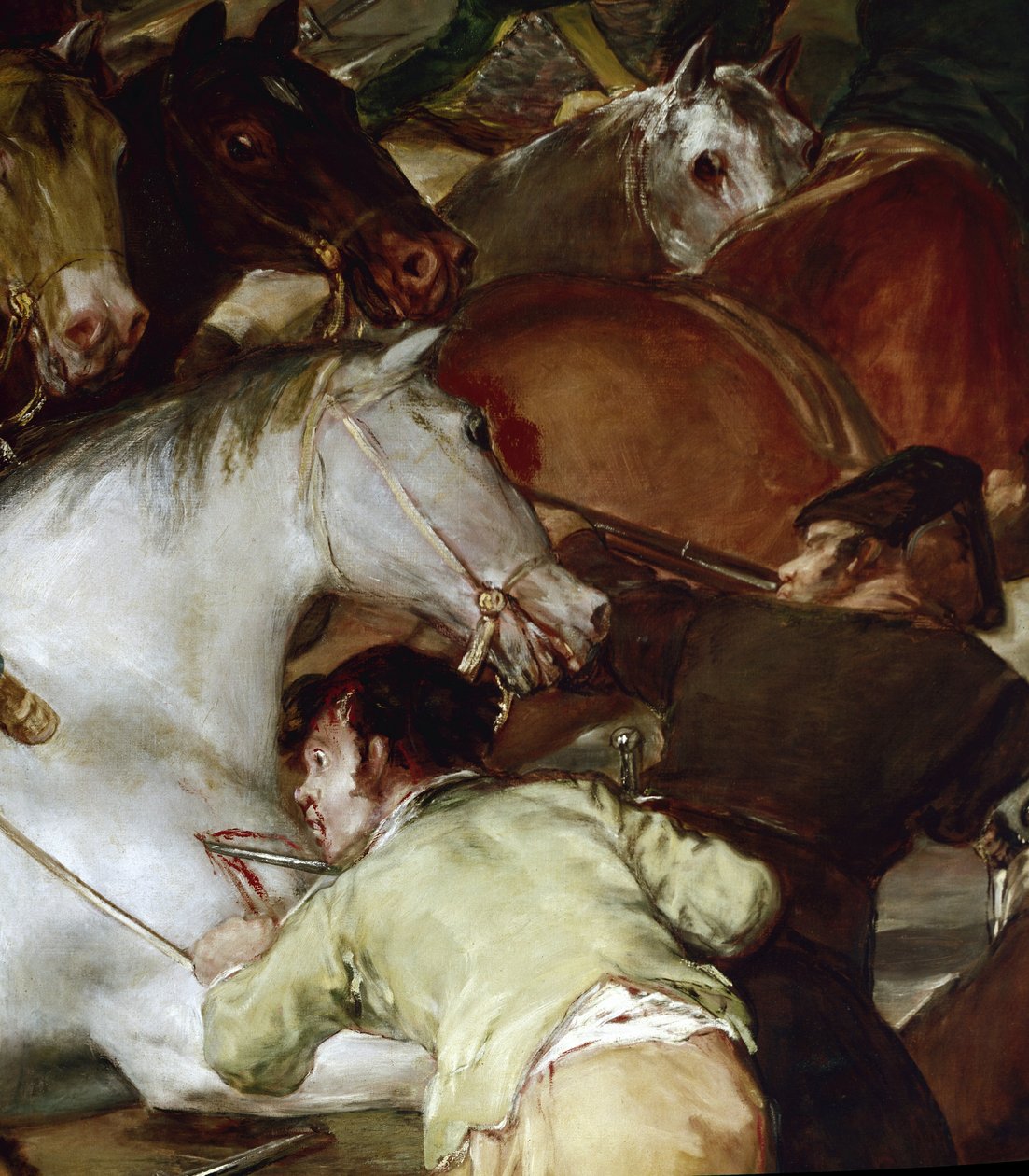 El dos de Mayo (May 2) or The Charge of the Mamluks (detail) by Francisco de Goya