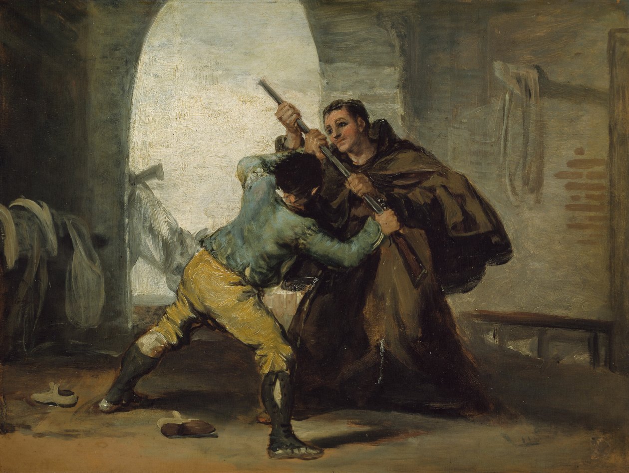 Friar Pedro Wrests the Gun from El Maragato by Francisco Jose de Goya y Lucientes