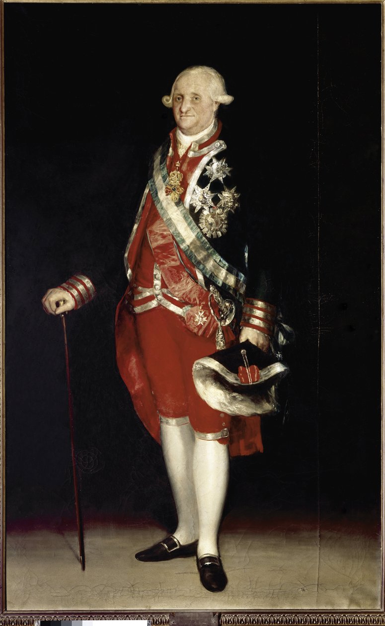 Full-Length Portrait of Charles IV, King of Spain by Francisco de Goya