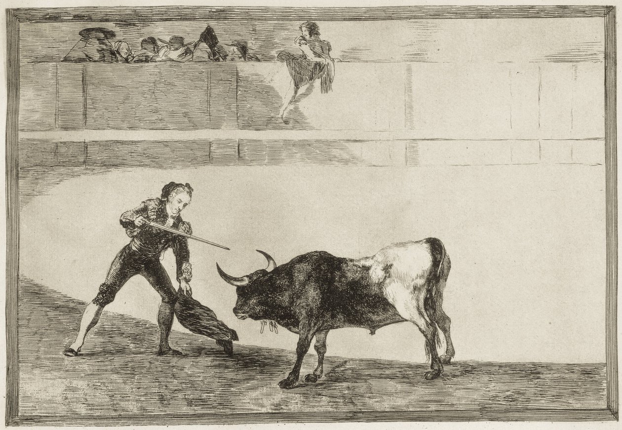 Pedro Romero killing the halted bull. Plate 30 of 