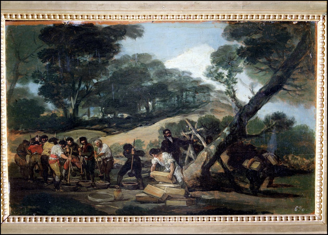 Gunpowder Production in the Sierra de Tardienta by Francisco Jose de Goya y Lucientes
