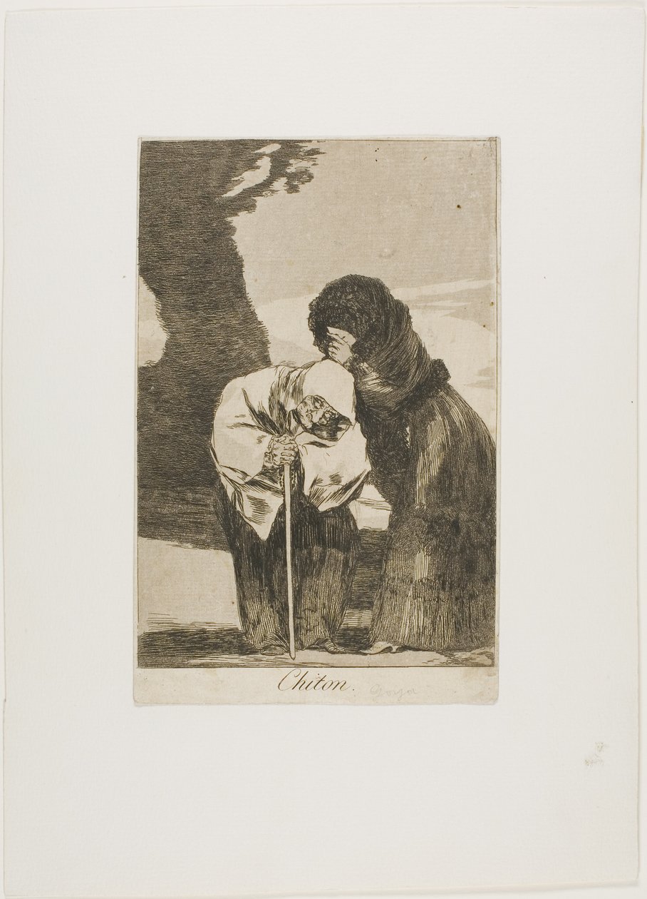 Hush, Plate 28 from Los Caprichos by Francisco Jose de Goya y Lucientes