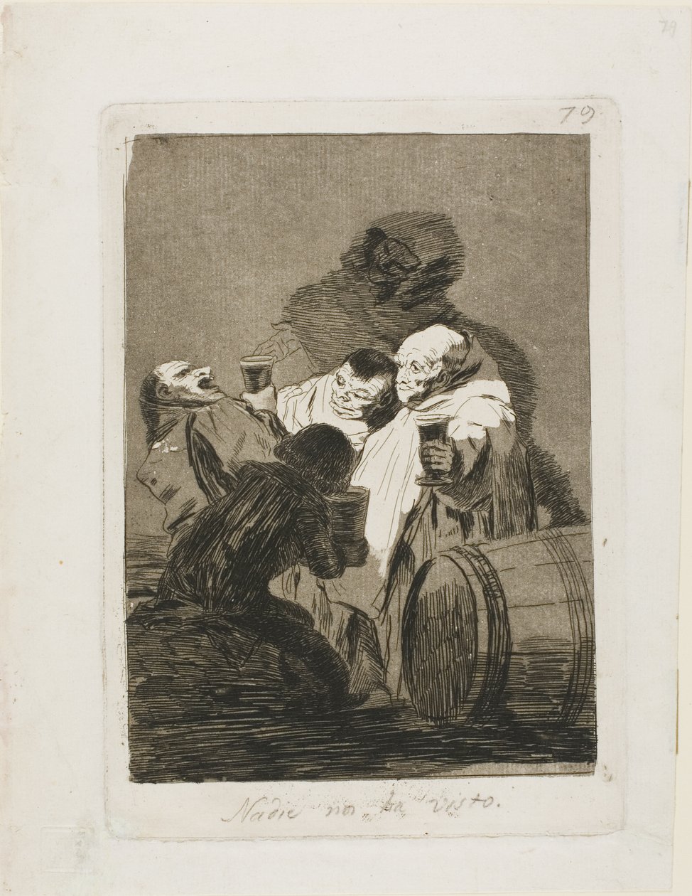 No One Has Seen Us, plate 79 from Los Caprichos by Francisco Jose de Goya y Lucientes