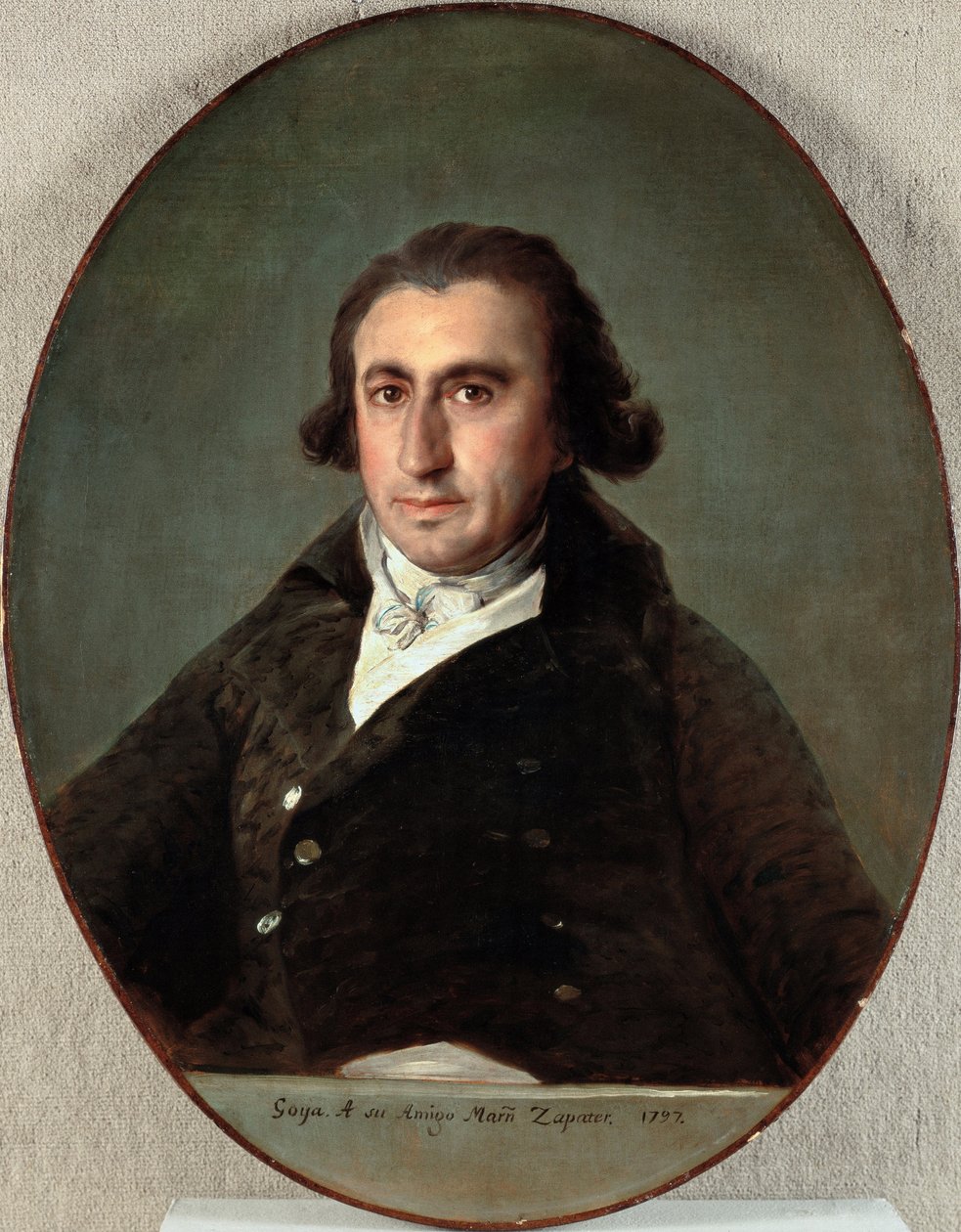 Portrait of Martin Zapater y Claveria (Painting by Francisco de Goya) by Francisco Jose de Goya y Lucientes