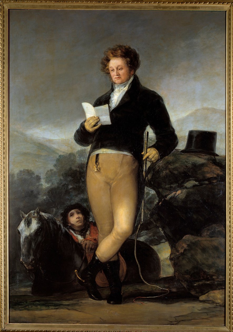 Portrait in Full of Don Francisco by Borja Telez Giron by Francisco de Goya