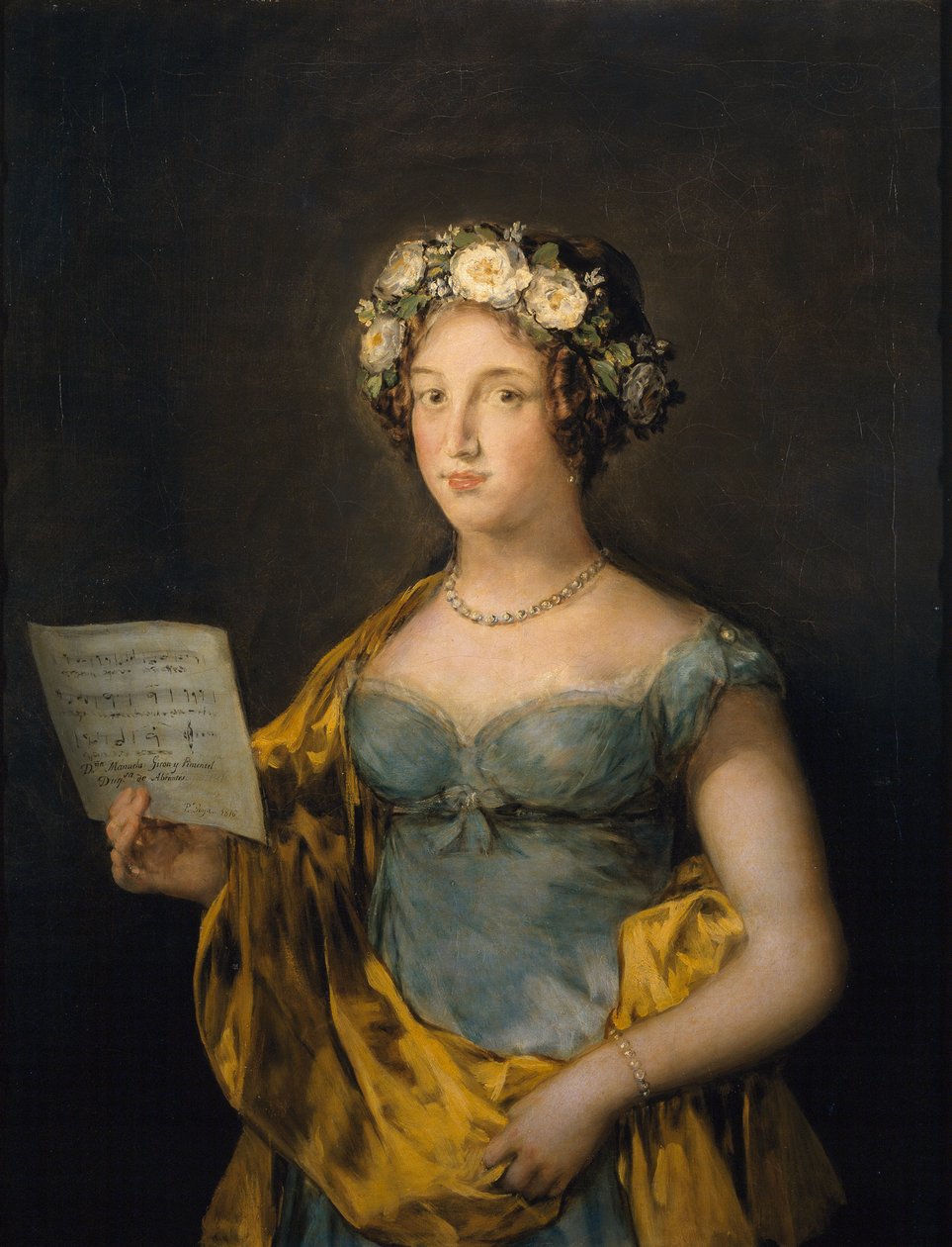 Portrait of Manuela Tellez Giron y Pimentel, Duchess of Abrantes by Francisco de Goya