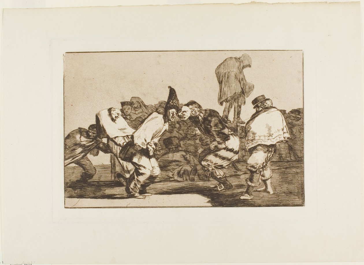 Rejoice, Carnival, for Tomorrow Thou wilt Be Ashes (plate 14 from Los Proverbios) by Francisco Jose de Goya y Lucientes