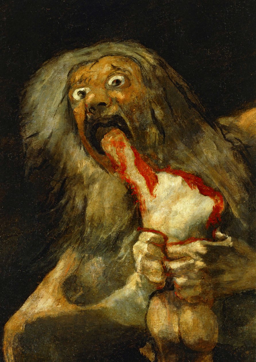 Saturn Devouring One of His Sons by Francisco Jose de Goya y Lucientes