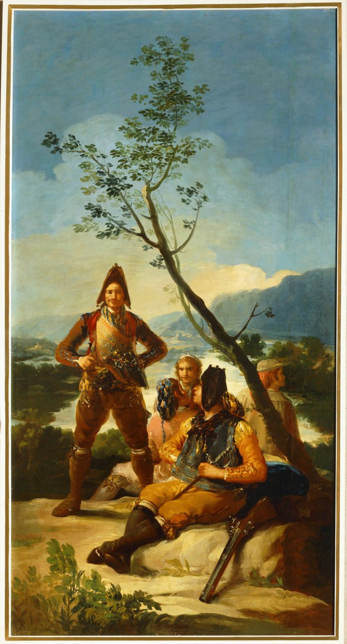 Soldiers Guarding Routes Used for the Tobacco Commerce by Francisco Jose de Goya y Lucientes