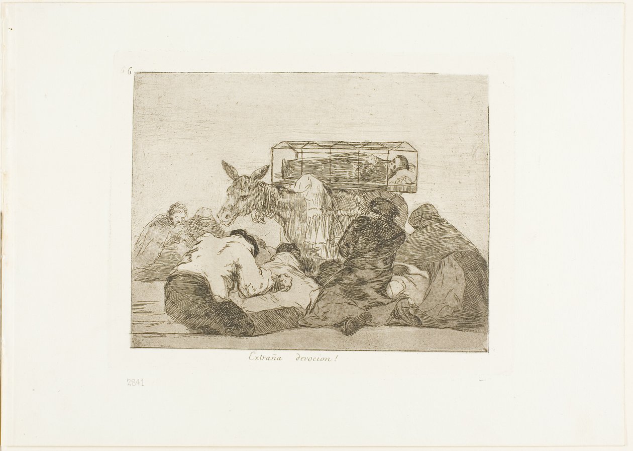 Strange Devotion!, plate 66 from The Disasters of War by Francisco Jose de Goya y Lucientes