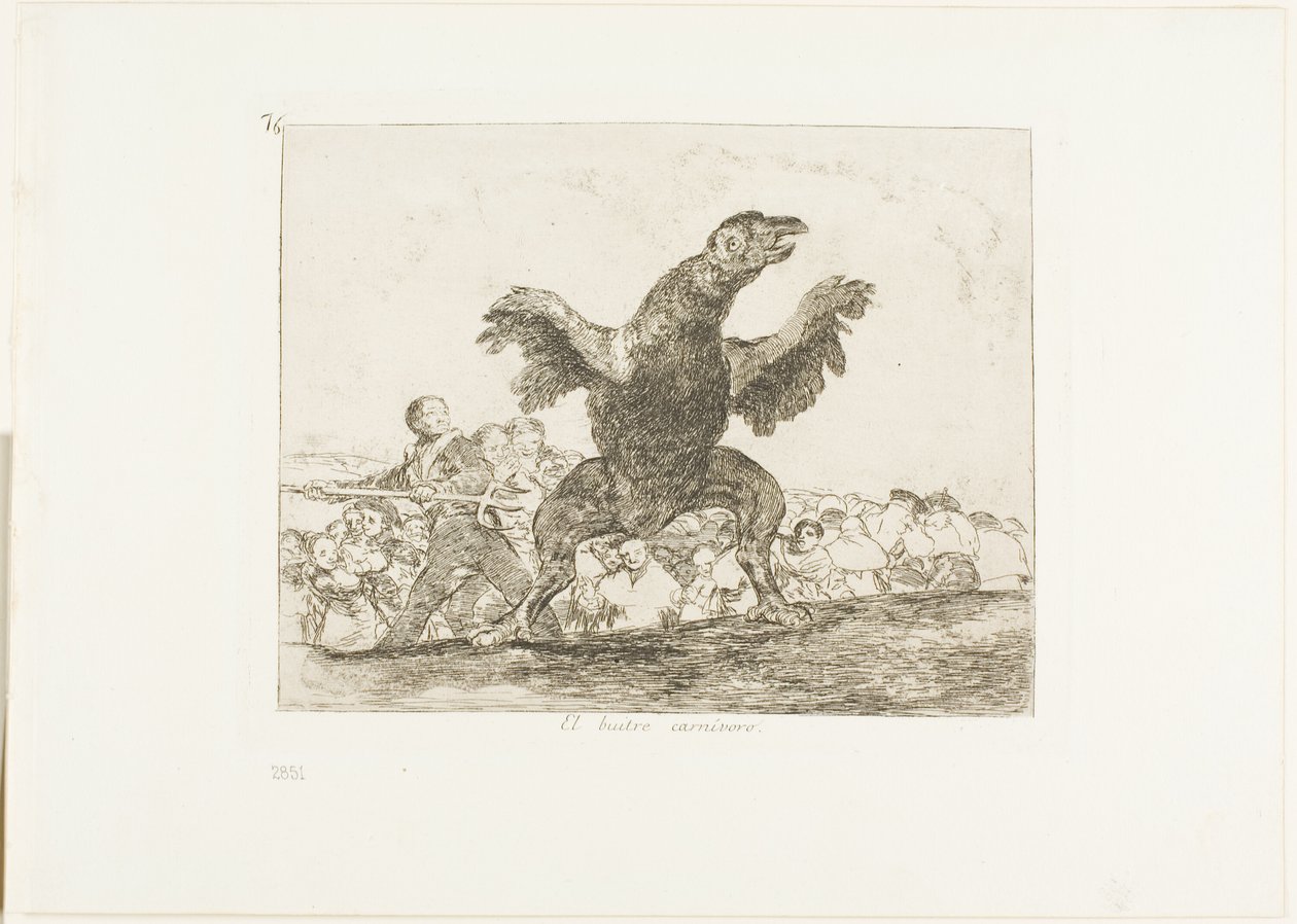 The Carnivorous Vulture, plate 76 from The Disasters of War by Francisco Jose de Goya y Lucientes
