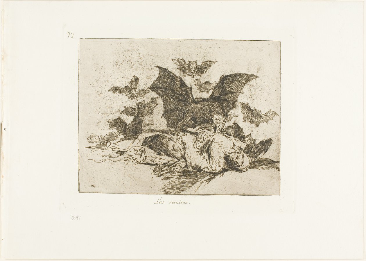 The Consequences, plate 72 from The Disasters of War by Francisco Jose de Goya y Lucientes