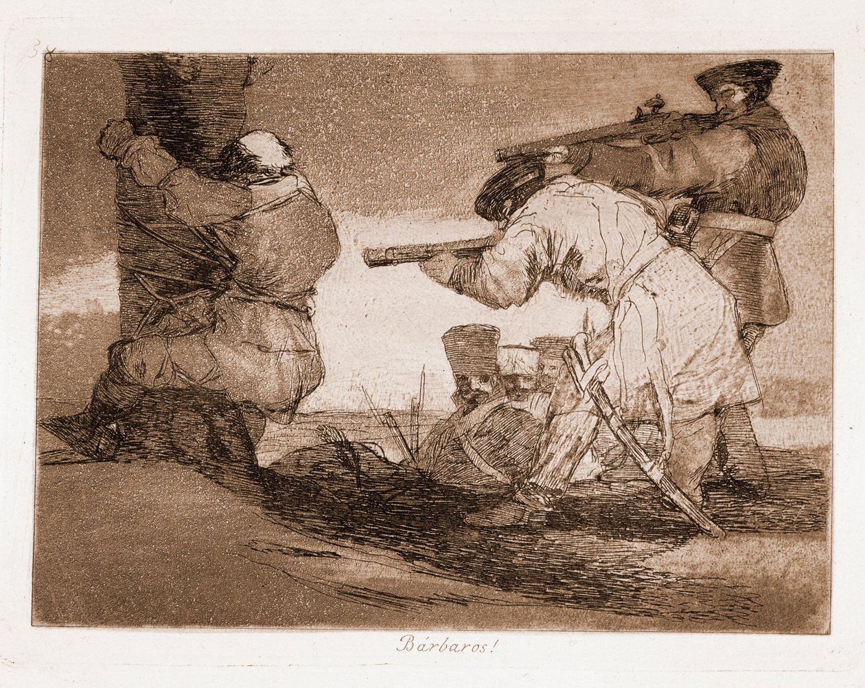 The Disasters of War: Barbarians! by Francisco de Goya