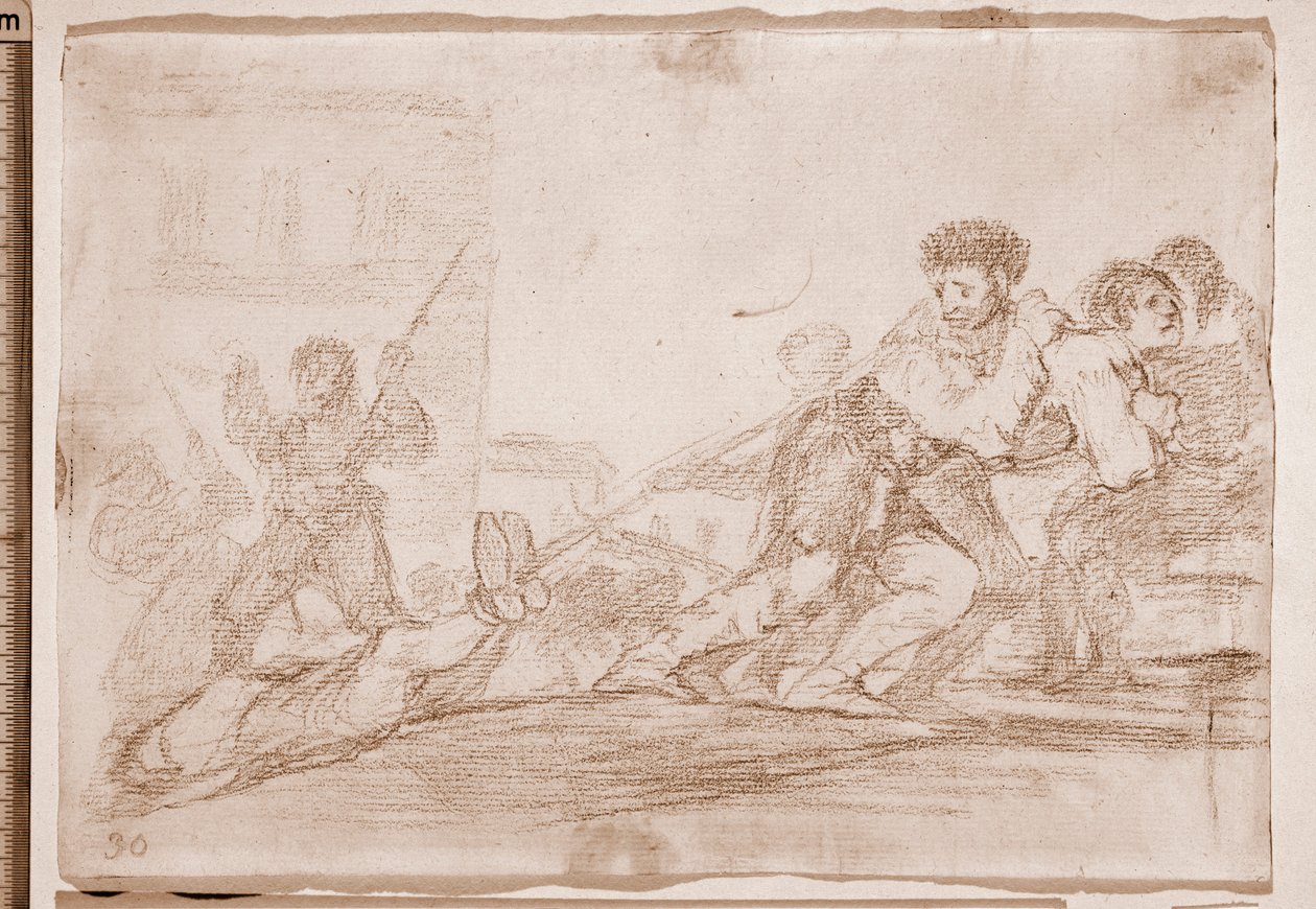 The Disasters of War: He deserved it by Francisco de Goya
