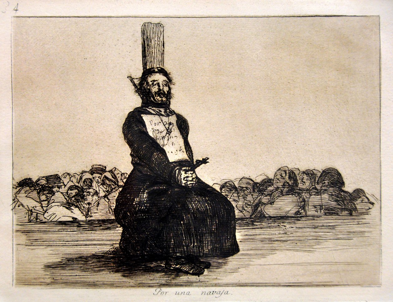 The Disasters of War: For a Knife by Francisco Jose de Goya y Lucientes