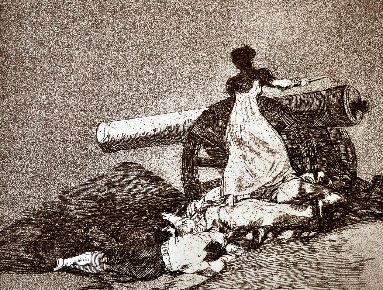 The Disasters of War: What Courage (detail) by Francisco Jose de Goya y Lucientes