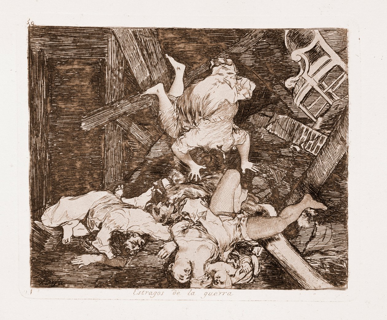The Disasters of War: War damages by Francisco de Goya