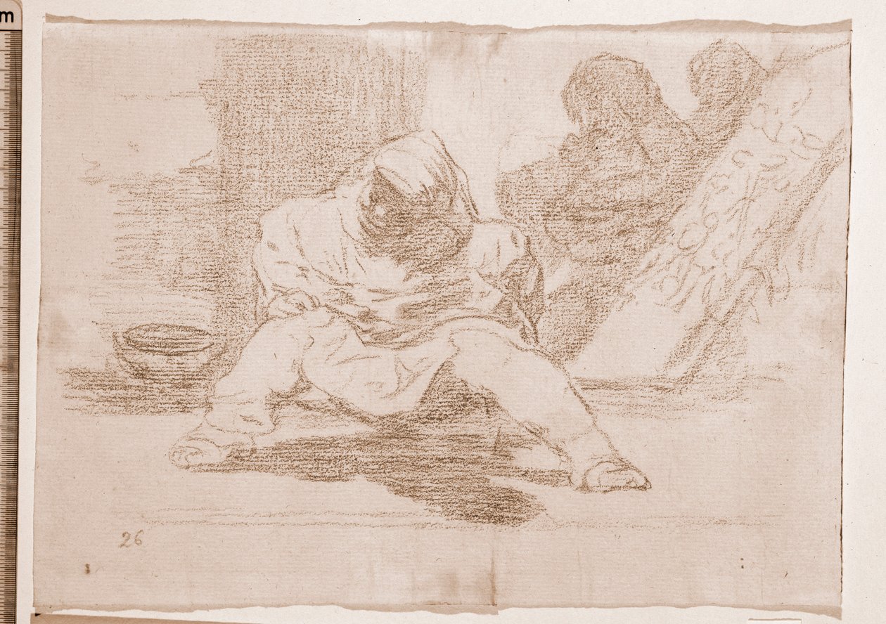 The Disasters of War: What Madness! (preparatory drawing) by Francisco de Goya