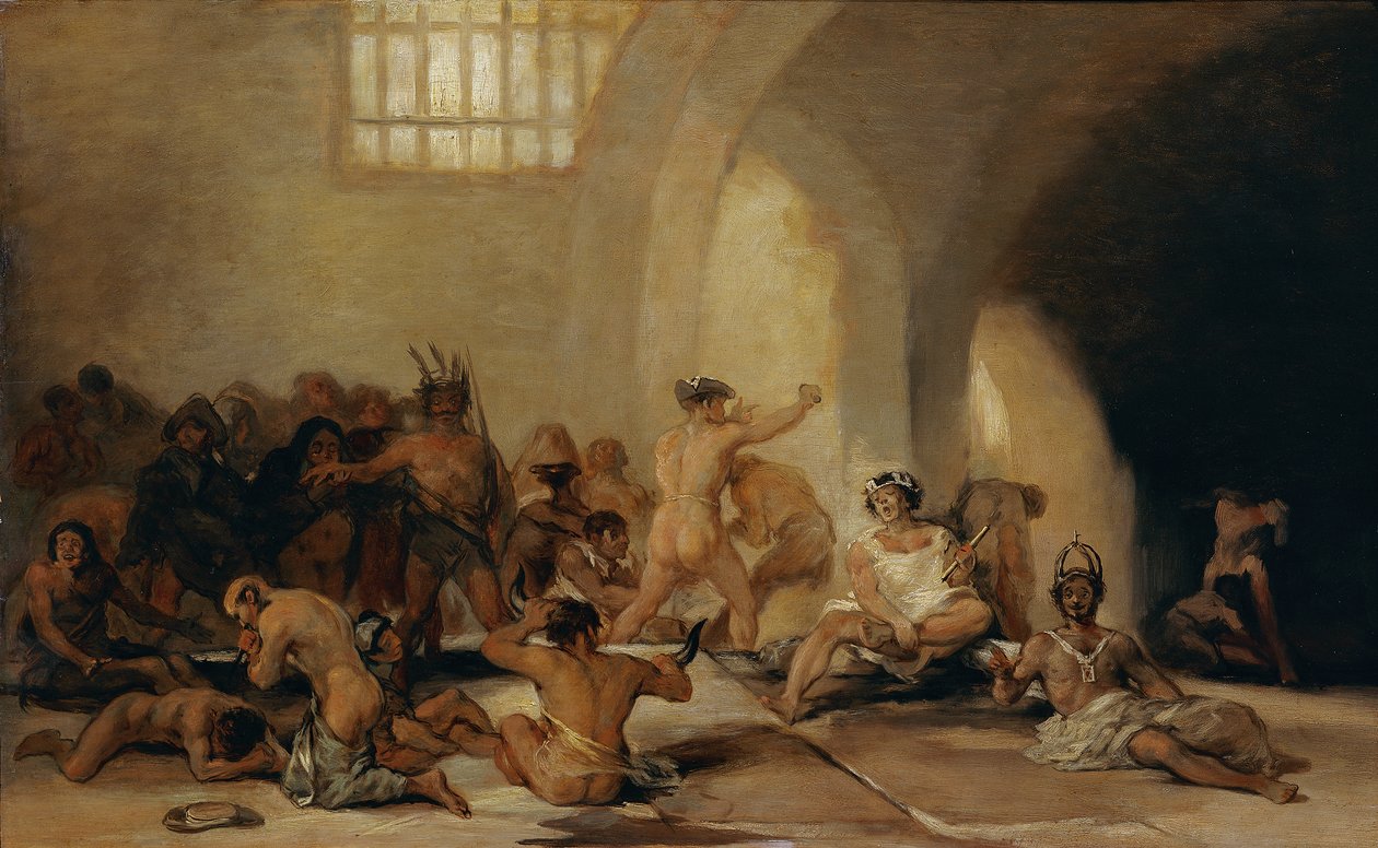 The Madhouse, c.1794 by Francisco Jose de Goya y Lucientes
