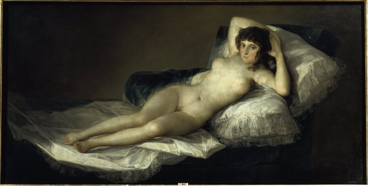 The Naked Maja by Francisco Jose de Goya y Lucientes