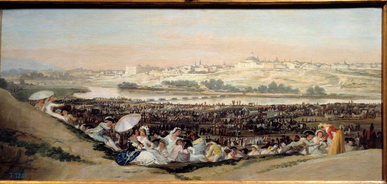 The Prairie of San Isidro by Francisco de Goya