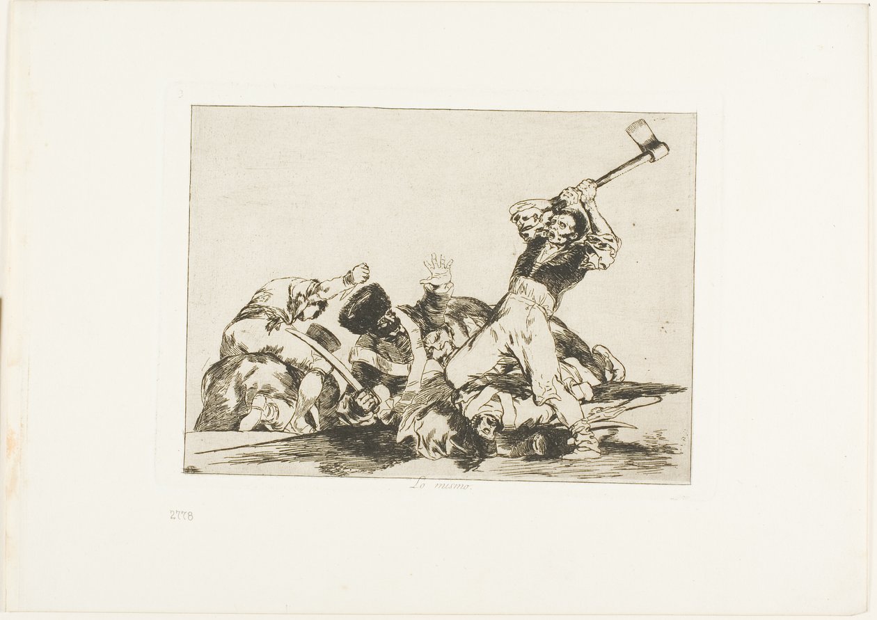 The Same, plate three from The Disasters of War by Francisco Jose de Goya y Lucientes