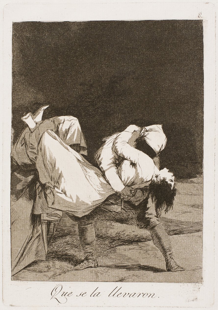 They Carried Her Off!, plate eight from Los Caprichos by Francisco de Goya