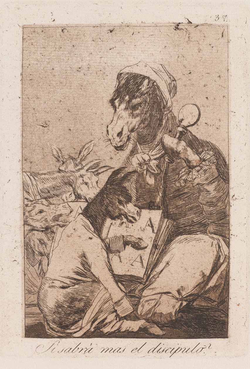 Will the Pupil Know More Than the Master?, late 18th-early 19th century by Francisco de Goya