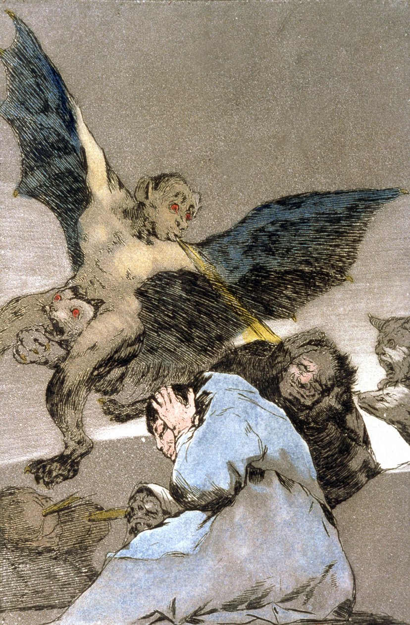 Monsters, engraving 1797-1799 by Francisco Jose de Goya y Lucientes