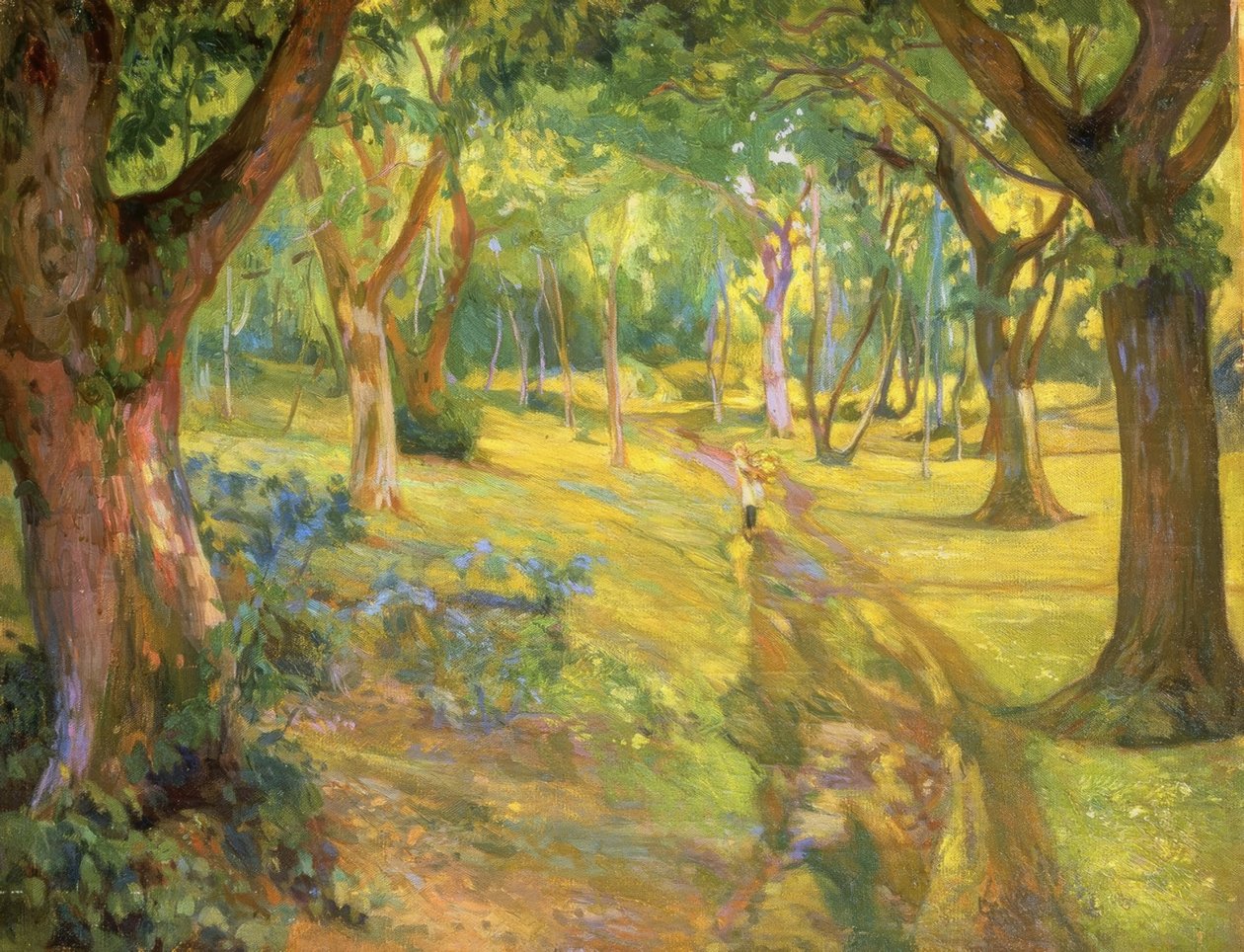 The Forest – 1923 – Oil on Canvas – 90x68 cm by Francisco Llorens Diaz
