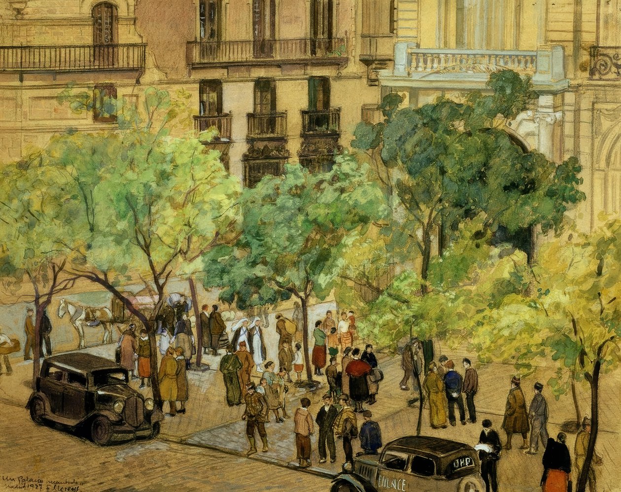 A Seized Palace 1937 by Francisco Llorens Diaz