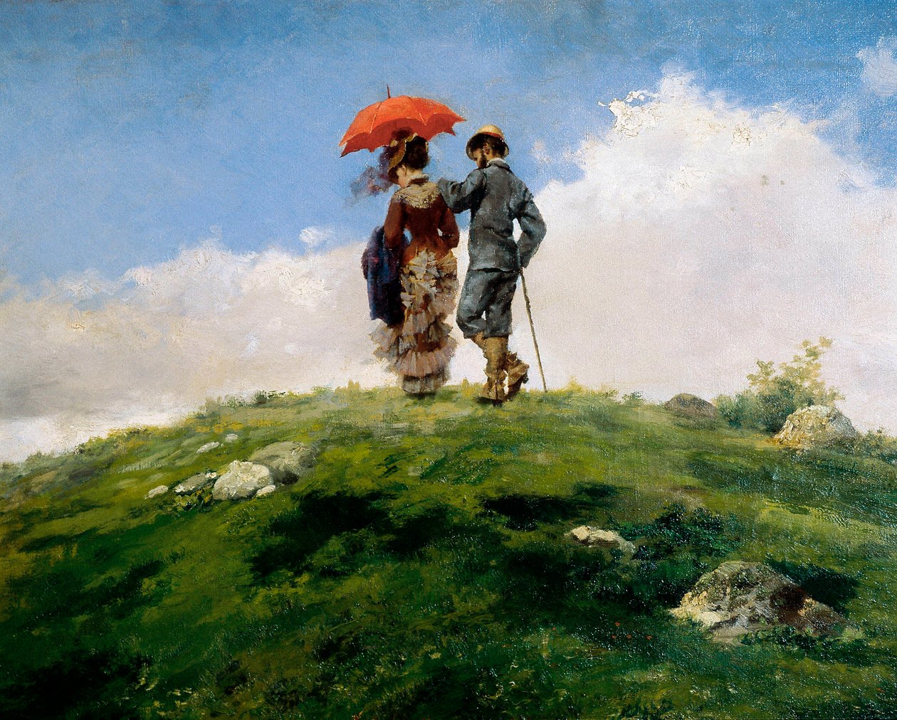The green mountain by Francisco Masriera y Manovens