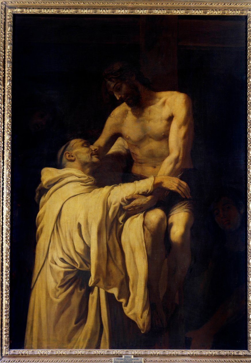 Christ taking Saint Bernard of Clairvaux (1090-1153) in his arms by Francisco Ribalta