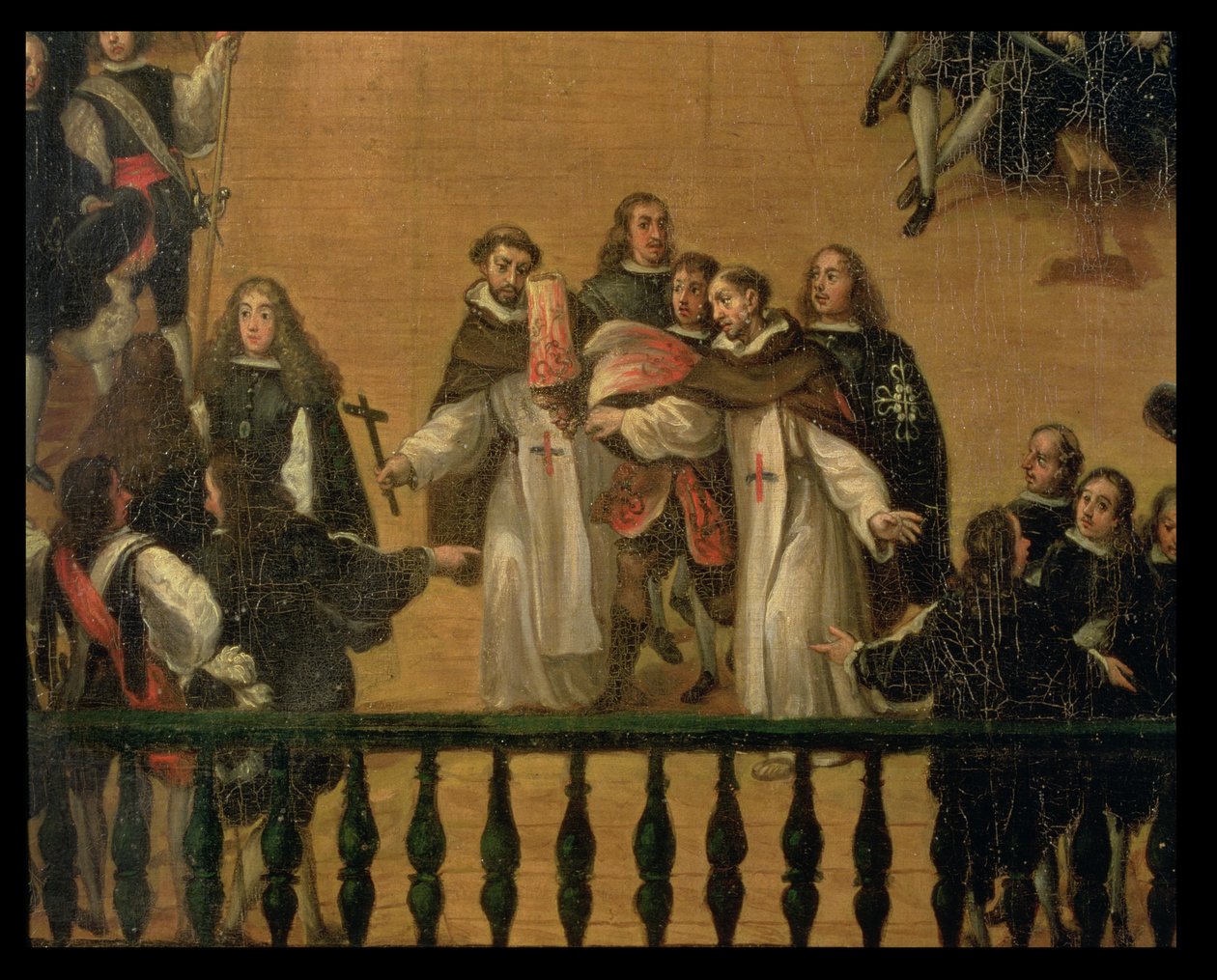 Auto de fe in the Plaza Mayor in Madrid, detail by Francisco Rizi