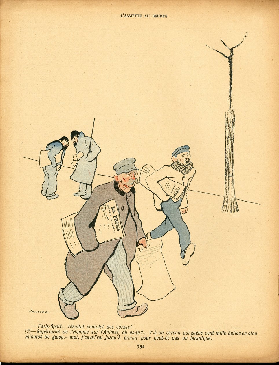 The Butter Plate, number 47, Satirical in Colours by Francisco Sancha y Lengo