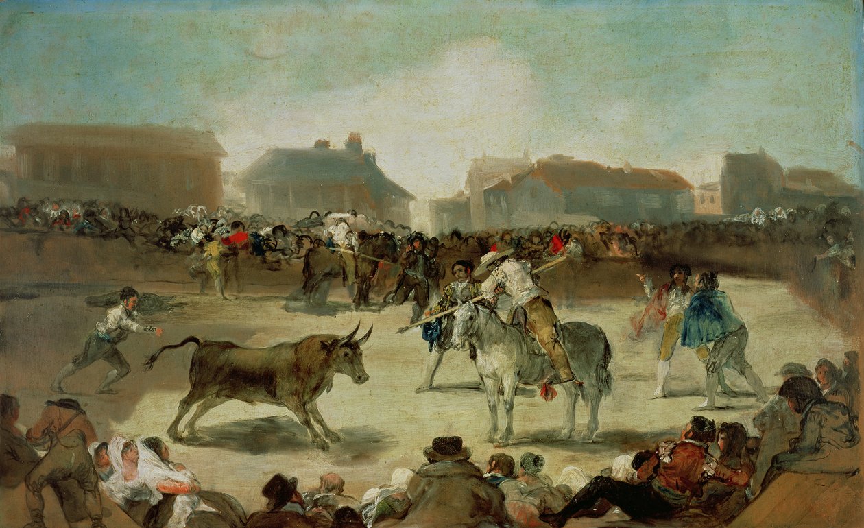 A Village Bullfight by Francisco de Goya